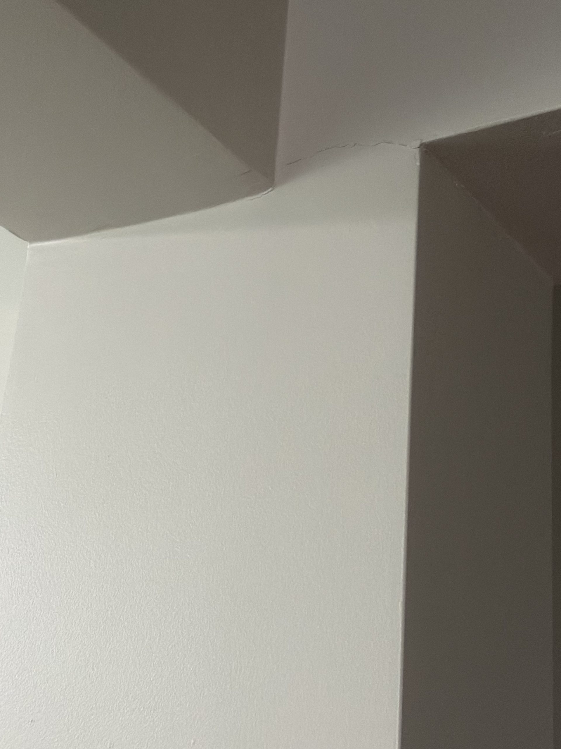 Is this a structural concern - Crack in the sheet rock at a sheetrock cased opening by Advantage Inspection.