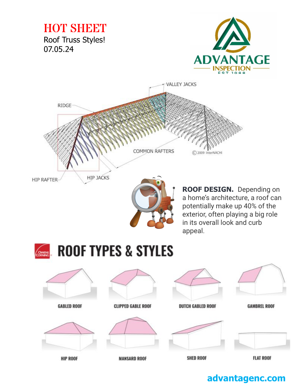 Roof Details Basics by Advantage Inspection